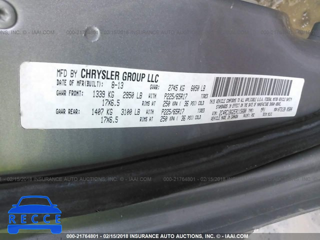 2014 CHRYSLER TOWN & COUNTRY TOURING 2C4RC1BG2ER115680 image 8