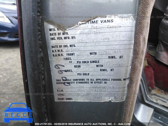 1990 CHEVROLET G20 2GBEG25K1L4138343 image 8