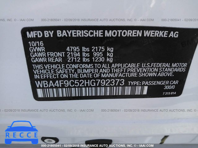 2017 BMW 430XI GRAN COUPE WBA4F9C52HG792373 зображення 8