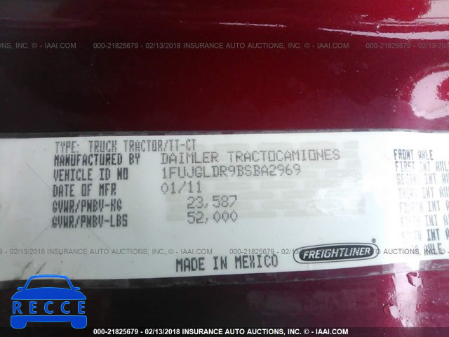 2011 FREIGHTLINER CASCADIA 125 1FUJGLDR9BSBA2969 image 9