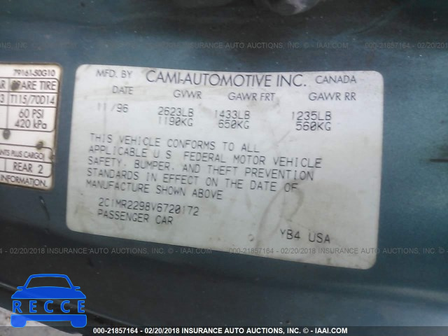 1997 GEO METRO LSI 2C1MR2298V6720172 image 8