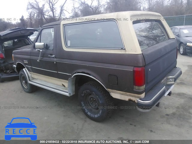 1991 FORD BRONCO U100 1FMEU15N4MLA28422 image 2