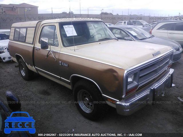 1986 DODGE D-SERIES D150 1B7HD14W3GS074975 зображення 0