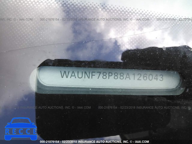 2008 AUDI A3 2.0 PREMIUM WAUNF78P88A126043 image 8