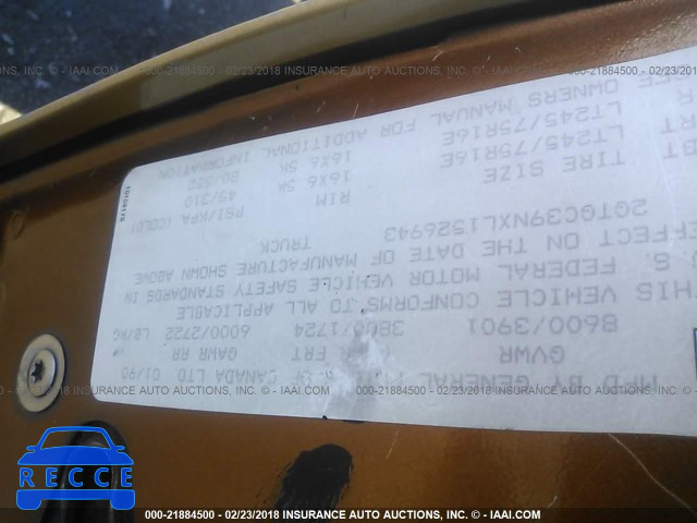 1990 GMC SIERRA C3500 2GTGC39NXL1526943 image 8