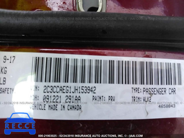 2018 CHRYSLER 300 LIMITED 2C3CCAEG1JH153942 image 8