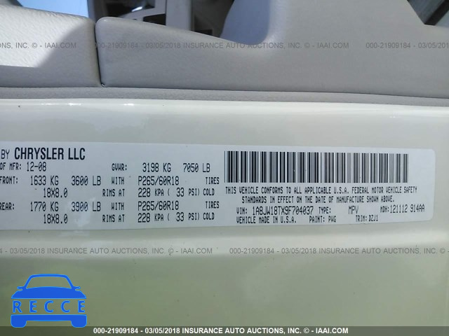 2009 CHRYSLER ASPEN HYBRID LIMITED 1A8JW18TX9F704037 image 8