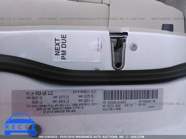 2018 CHRYSLER 300 LIMITED 2C3CCAKG1JH144372 image 8