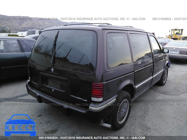 1992 PLYMOUTH VOYAGER LE 2P4GH55R0NR696279 image 3