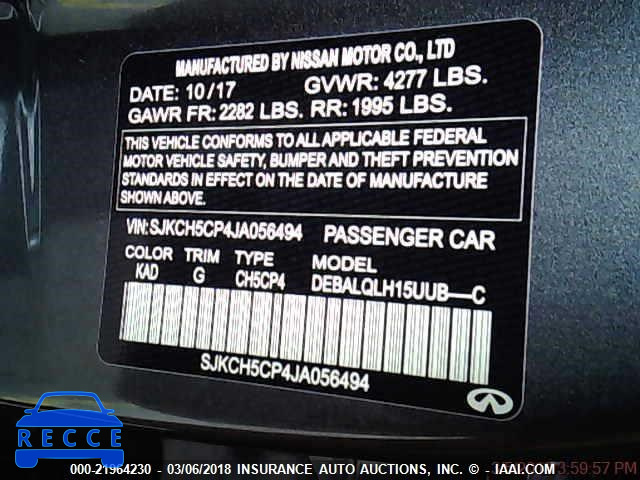 2018 INFINITI QX30 LUXURY/PREMIUM/SPORT SJKCH5CP4JA056494 image 8