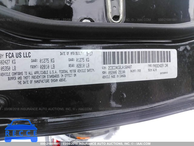 2018 CHRYSLER 300 LIMITED 2C3CCAKG8JH160407 image 8
