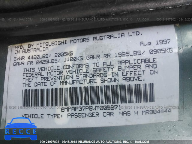 1998 MITSUBISHI DIAMANTE ES 6MMAP37P8WT005271 image 8