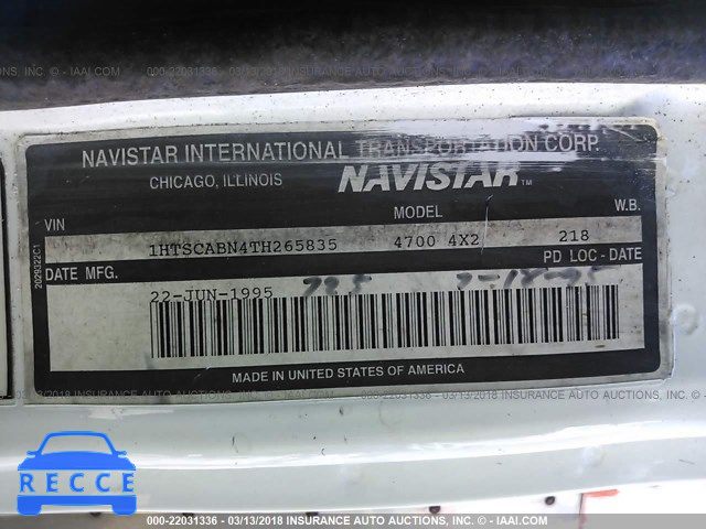 1996 INTERNATIONAL 4000 4700 1HTSCABN4TH265835 image 9