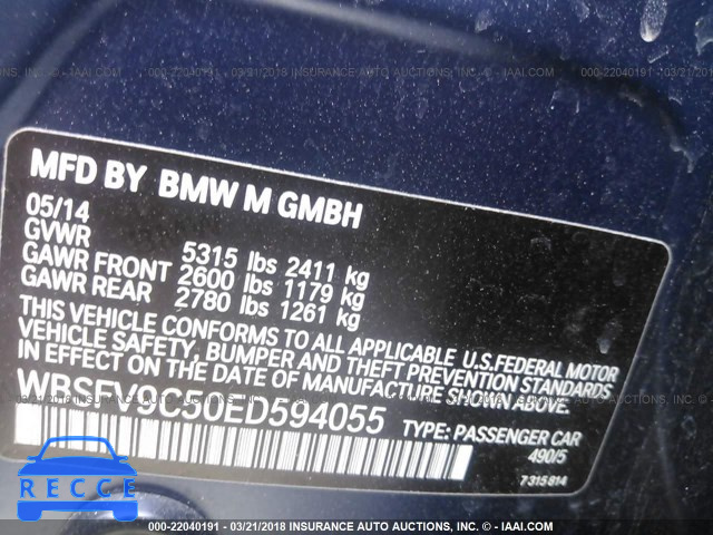 2014 BMW M5 WBSFV9C50ED594055 image 8