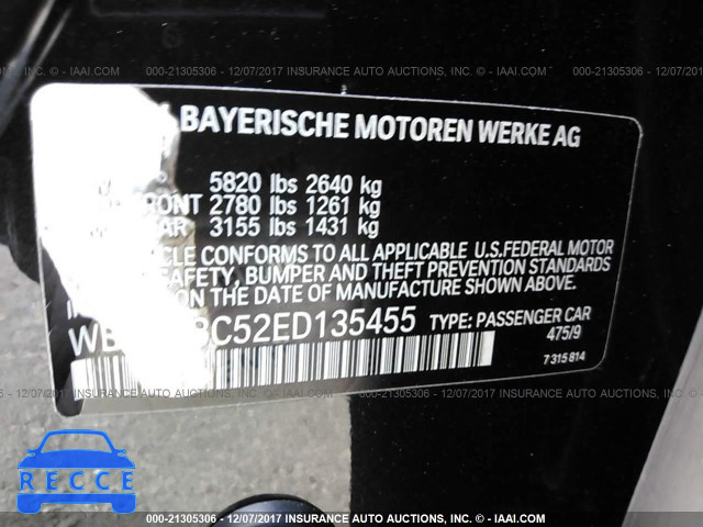 2014 BMW 750 LI WBAYE8C52ED135455 image 8