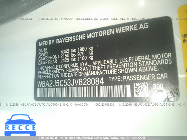 2018 BMW M240I WBA2J5C53JVB28084 image 8