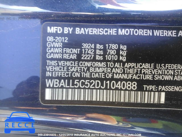 2013 BMW Z4 SDRIVE28I WBALL5C52DJ104088 image 8