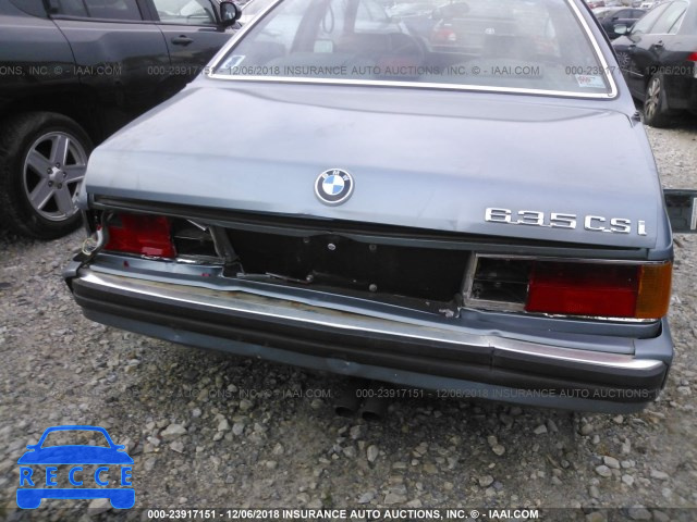 1988 BMW 635 CSI AUTOMATICATIC WBAEC8414J3266553 image 5