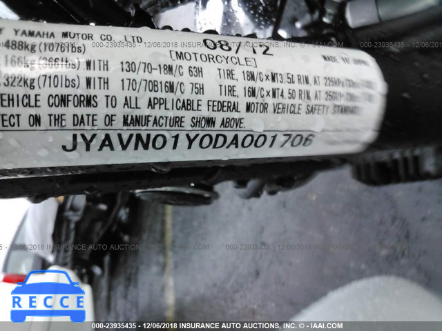 2013 YAMAHA XVS950 AC/CTC JYAVN01Y0DA001706 Bild 9