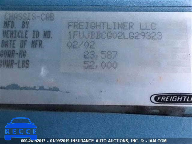 2002 FREIGHTLINER ST120 ST120 1FUJBBCG02LG29323 image 9
