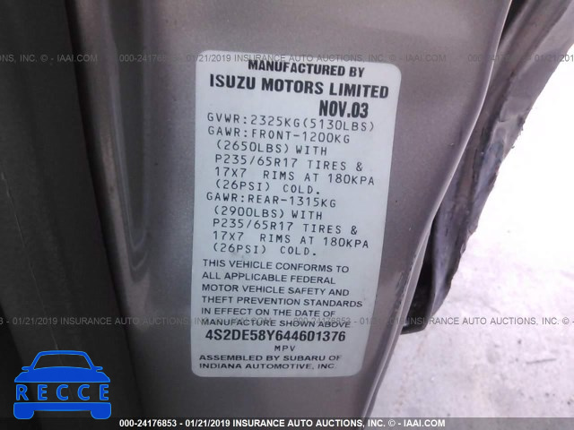 2004 ISUZU AXIOM XS 4S2DE58Y644601376 Bild 8