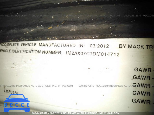 2013 MACK 700 GU700 1M2AX07C1DM014712 image 8