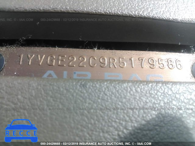 1994 MAZDA 626 DX/LX 1YVGE22C9R5179586 image 8