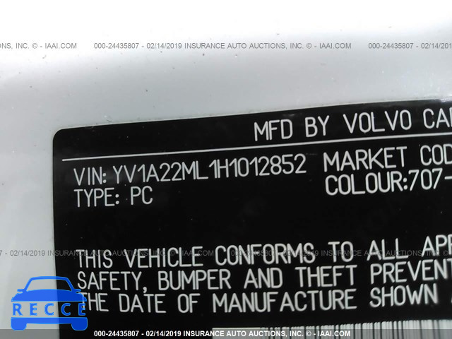 2017 VOLVO S90 T6/INSCRIPTION YV1A22ML1H1012852 image 8