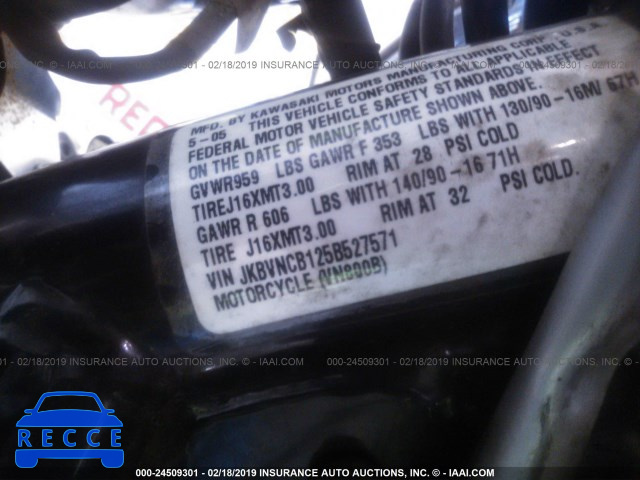 2005 KAWASAKI VN800 B JKBVNCB125B527571 зображення 8