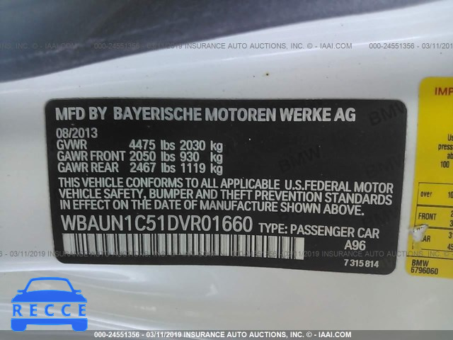 2013 BMW 128 I WBAUN1C51DVR01660 image 8