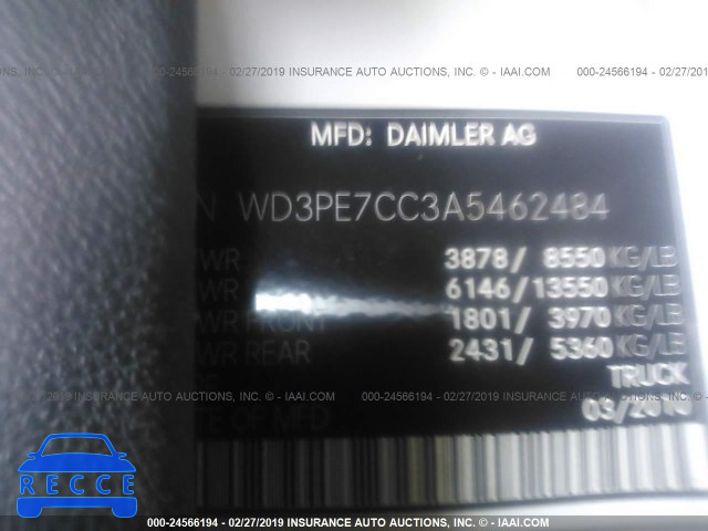 2010 MERCEDES-BENZ SPRINTER 2500 WD3PE7CC3A5462484 image 8
