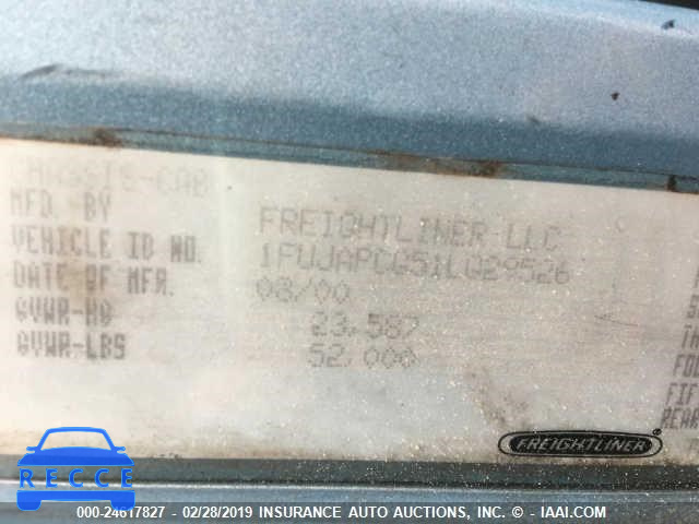 2001 FREIGHTLINER CONVENTIONAL FLD132 XL CLASSIC 1FUJAPCG51LG29526 image 9