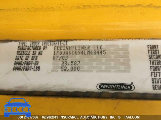 2004 FREIGHTLINER CONVENTIONAL COLUMBIA 1FUJA6CK94LM48445 image 9
