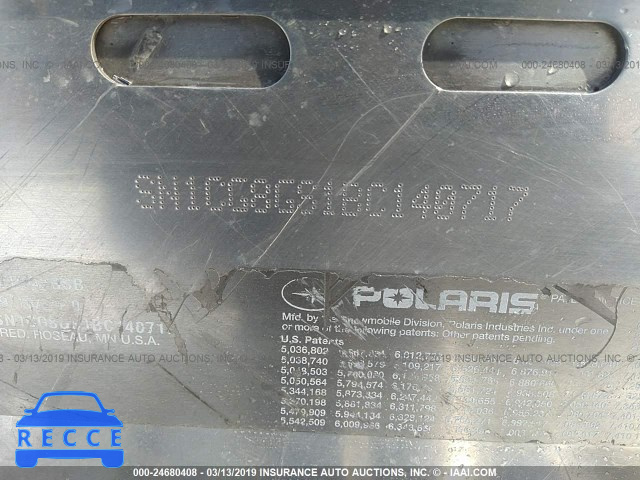 2011 POLARIS RMK800 SN1CG8GS1BC140717 image 8