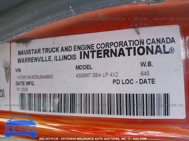2009 INTERNATIONAL 4000 4300 LP 1HTMYSKM29J044663 image 8