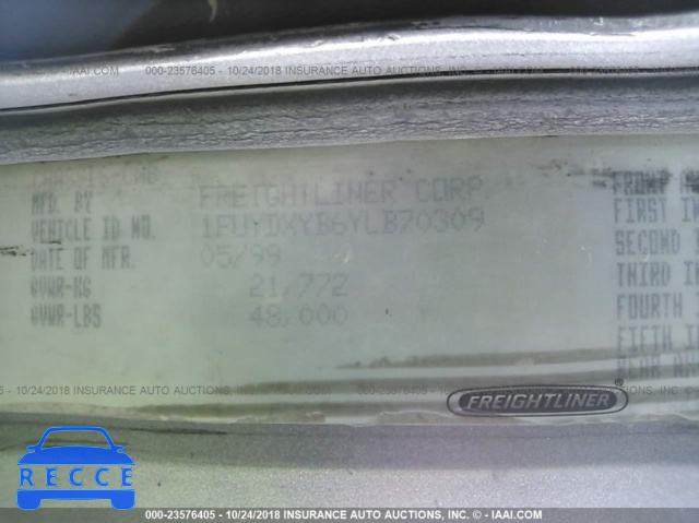 2000 FREIGHTLINER FLD FLD120 1FUYDXYB6YLB70309 image 9
