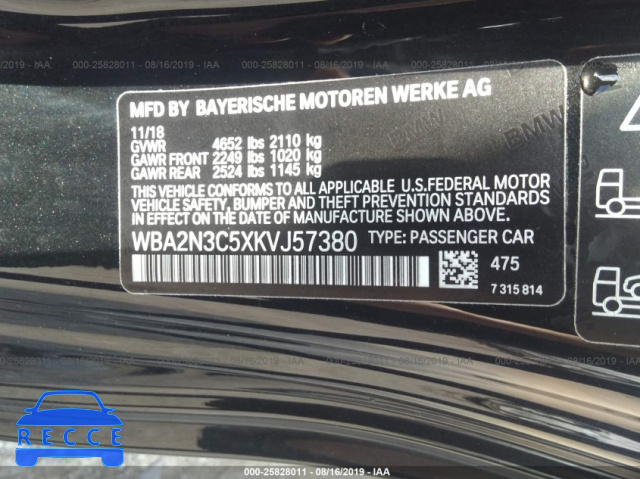 2019 BMW M240XI WBA2N3C5XKVJ57380 image 8