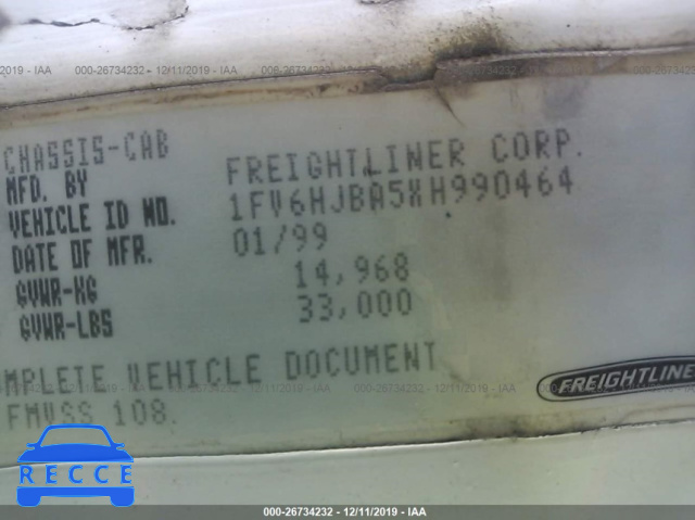 1999 FREIGHTLINER FL70 1FV6HJBA5XH990464 image 8