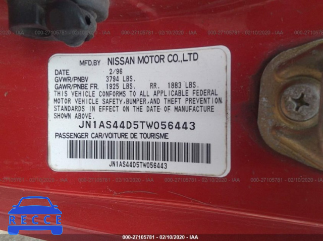 1996 NISSAN 240SX SE JN1AS44D5TW056443 Bild 8