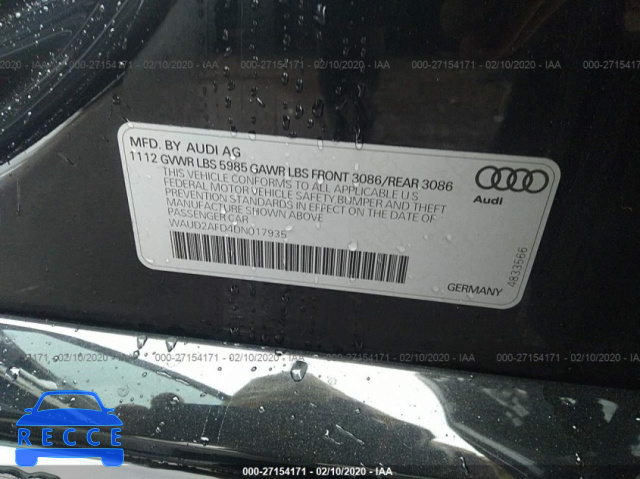 2013 AUDI S8 QUATTRO WAUD2AFD4DN017935 зображення 8