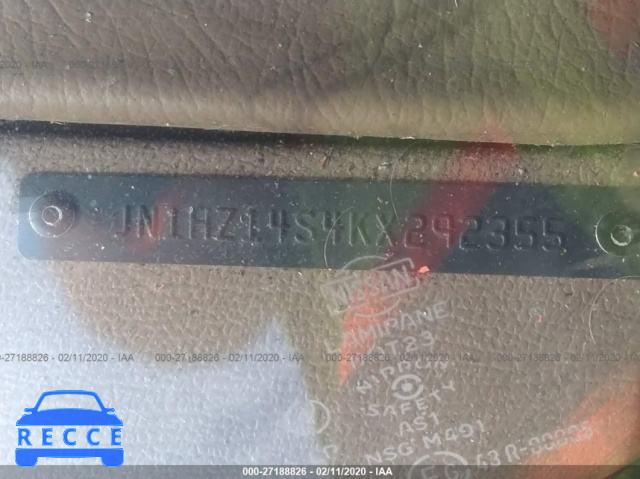1989 NISSAN 300ZX JN1HZ14S4KX292355 image 8