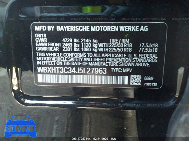 2018 BMW X1 XDRIVE28I WBXHT3C34J5L27963 image 8