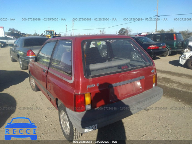 1989 FORD FESTIVA L KNJBT06H4K6142233 зображення 3