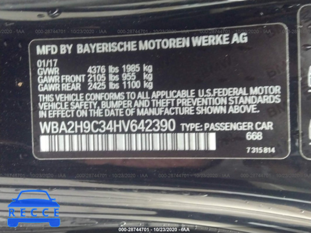 2017 BMW 2 SERIES 230I XDRIVE WBA2H9C34HV642390 Bild 8