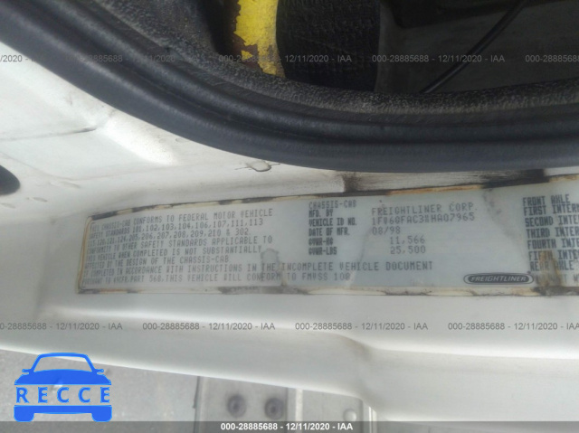 1999 FREIGHTLINER MEDIUM CONVENTIONAL FL60 1FV6GFAC3XHA07965 image 8