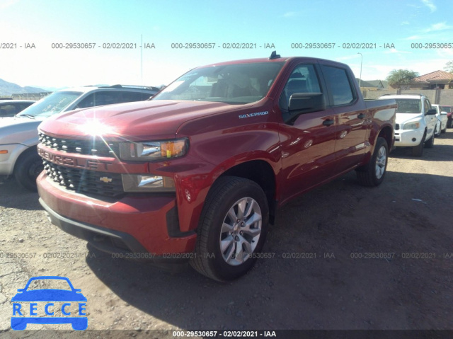 2021 CHEVROLET SILVERADO 1500 CUSTOM 3GCPWBEH0MG163921 image 1