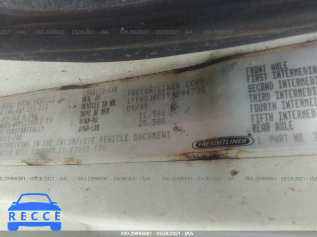 2000 FREIGHTLINER MEDIUM CONVENTIONAL FL60 1FV6GJBC1YHB94738 image 8