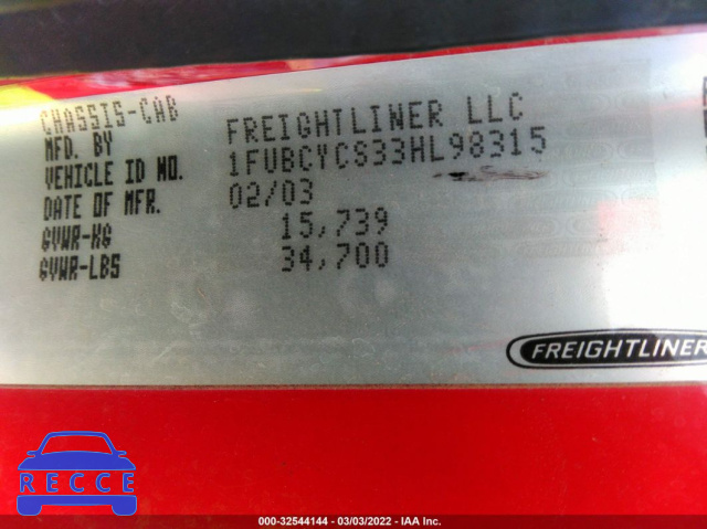 2003 FREIGHTLINER M2 1FUBCYCS33HL98315 image 8