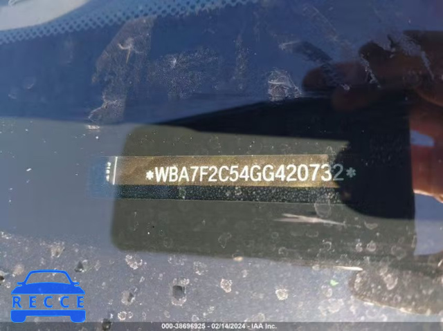 2016 BMW 750I XDRIVE WBA7F2C54GG420732 image 8