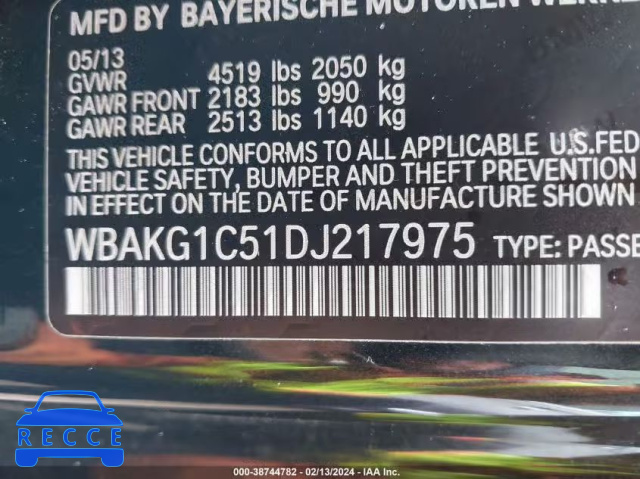 2013 BMW 335IS WBAKG1C51DJ217975 зображення 8